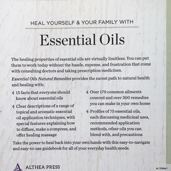 Essential Oils Natural Remedies A-Z Reference Book - Picture 3 of 4